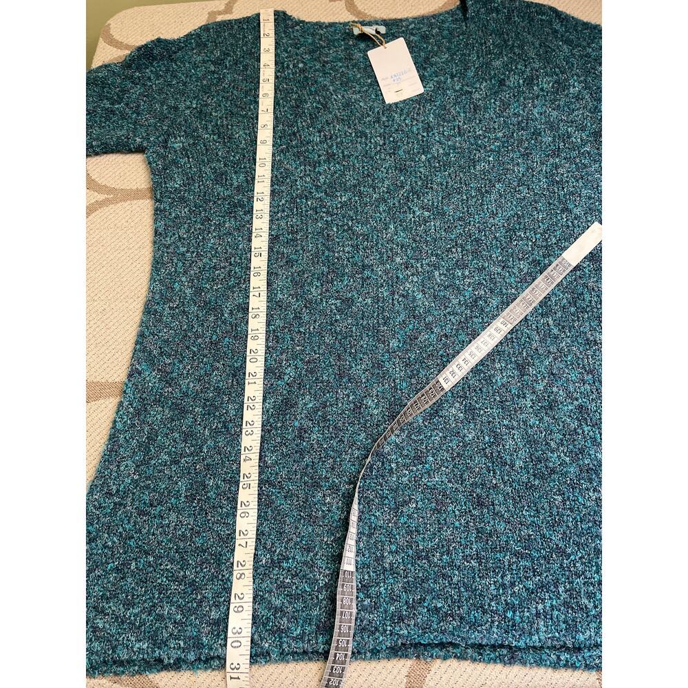 River textured blue green long sleeve sweater, size extra large, NWT - Picture 6 of 11